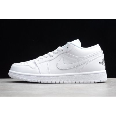 Nike Air Jordan 1 Low Beyaz / Siyah Basketbol Ayakkabısı Türkiye - 4WHMGMOV